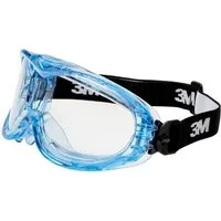 3M Arbeitsschutzbrille 3M Fahrenheit FHEIT Vollsichtbrille mit Antikratz-Schutz Blau, Schwarz