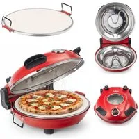 COIL Pizzaofen Pizzamaschine, Pizzaausrüstung, Küchensteinofen, Heimpizzaofen, Steindurchmesser: 31cm, max. Temp.420 °C, Leistung: 1200W, 230 V/60 Hz