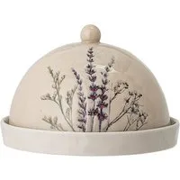 Bloomingville Butterdose Bloomingville Bea Butterdose, Natur, Steingut, Steingut