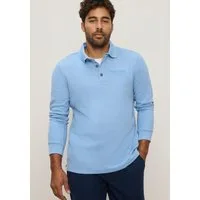 Man's World Poloshirt normale Passform, mit Langarm, klassischer Stil