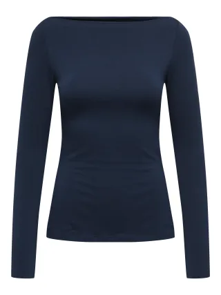 ONLY - ONLKISS LS BOATNECK TOP CC JRS NOOS Navy Blazer - Gr. - M