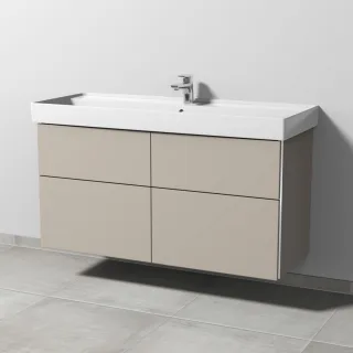 Sanipa 3way Waschtischunterbau zu Villeroy & Boch Collaro Waschtisch mit 4 Auszügen, Kaschmir-Matt BP8381U