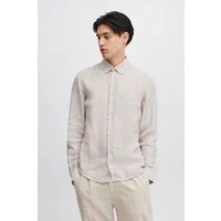 Casual Friday Langarmhemd CFAnton Langarm Shirt aus 100% Leine