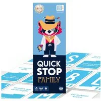 ATM GAMING Spiel QuickStop - Das Buchstaben-Duell - Familien-Edition, Kartenspiel, Reisespiel, Gesellschaftsspiel, Familienspiel