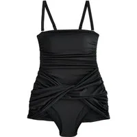 Next Badeanzug Bauchformender Bandeau-Badeanzug mit Röckchen (1-St)