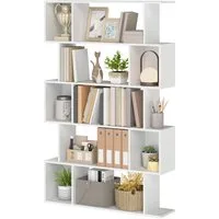 VASAGLE Bücherregal, 5 stöckiges, Lagerregal, Aufbewahrungsregal, 24 x 90 x 159 cm