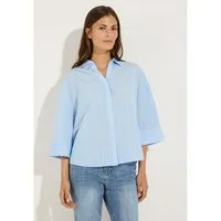 MORE&MORE Klassische Bluse weite, gestreifte 3-4 Arm Hemdbluse