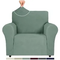 Agger Sofahusse Stretch Sofabezug, Sofa Überzug 1/2/3/4 Sitzer, Sofaschoner rutschfest, Elastisch Couch Überzug Mit Armlehnen, Sofaüberwurf Couch Überwurf