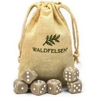Waldfelsen Spiel – 2-50 Stk Standard Spielwürfel 16 mm Acrylwürfel Würfel bunt, Spielmaterial, Verschiedene Farben