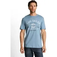TOM TAILOR T-Shirt mit großem Logofrontprint