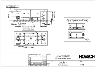 Hoesch Whirlwanne Largo Rechteck 1900x800  3710Z.010305004