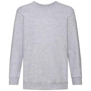 Fruit of the Loom Kinder Klassik Drop Schulter Sweatshirt (Grau meliert)
