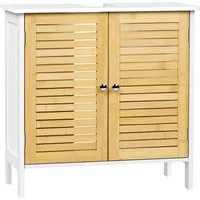EUGAD Waschbeckenunterschrank (1-St) Unterschrank aus Bambus, 60x60x30 cm