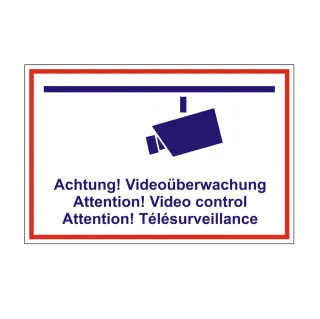Schild Videoüberwachung
