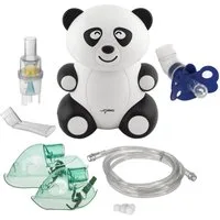 Promedix Inhalationsgerät PR-812+ PR-815 Panda Kinder-Inhalator mit Schnuller, Vernebler, Maske, Filter + Schnuller