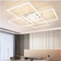 ZMH LED Deckenleuchte 32W 3000K Modern 4 Rahmen Deckenlampe Schlafzimmer&Wohnzimmer, Augenschutz, Einfache Installtion, Einstellbare Helligkeit, LED fest integriert