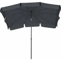 BURI Sonnenschirm Sonnenschirm Gartenschirm Balkonschirm 210x140 cm Rechteckig knickbar