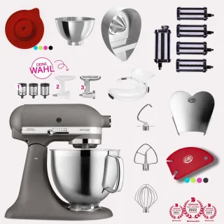 KitchenAid Artisan 4,8 Liter KSM185 Spar-Set Pasta Deluxe mit...