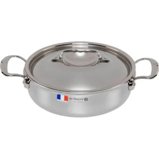 De Buyer Affinity Bratentopf niederer mit Deckel 24 cm