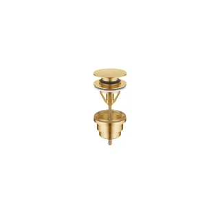 Dornbracht Ablaufgarnitur mit Druckverschluss SERIENNEUTRAL 10125970 Gold gebürstet (PVD),10125970-3 10125970-37