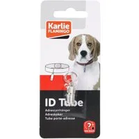 Karlie Hundehalsband-Anhänger Adresstube silber für Hunde