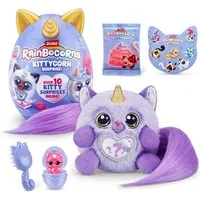 ZURU Plüschfigur Rainbocorns Kittycorn Surprise Serie 9 - Katze Ragamuffin Fluffles