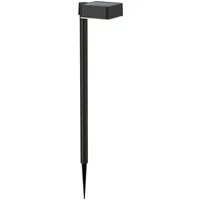 Philips LED Solarleuchte Outdoor Vynce Spiess 1.5W, eckig, 2700 Kelvin, schwarz, Abschaltautomatik, Dimmfunktion, Leuchtdauer einstellbar, Memoryfunktion, Nachtlichtfunktion, Tageslichtsensor, Timerfunktion, mehrere Helligkeitsstufen, LED fest integr