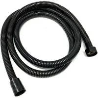 HAC24 Brauseschlauch Duschschlauch Schwarz, 1/2 Zoll, flexibel