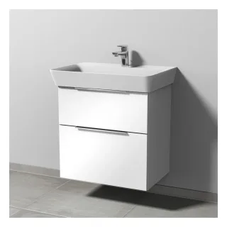 Sanipa 3way Waschtischunterbau zu Ideal Standard Connect Air Cube Waschtisch mit 2 Auszügen, Anthraz UF64979