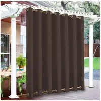 BTTO V&G Vorhang Outdoor Vorhänge,Winddicht Outdoor Gardinen mit Ösen Oben und Unten, Wasserdicht