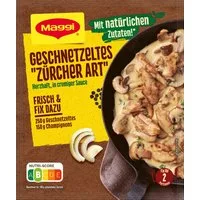 MAGGI Saucen, Maggi Fix für Geschnetzeltes Züricher Art cremig fein servieren 47g