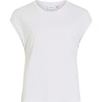 Vila Kurzarmshirt VIMODALA C/S O-NECK DETAIL TOP - NOOS