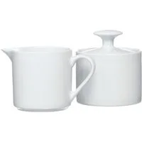 Ritzenhoff & Breker Milch- und Zuckerset Bianco (2-tlg), Porzellan, 180 ml, spülmaschinen-/ mikrowellengeeignet