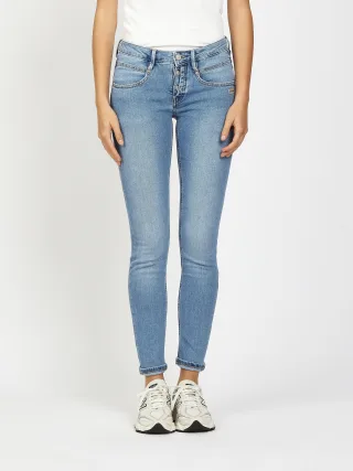 GANG Damen Jeans 94MEDINA - skinny fit Jeans light titan wash