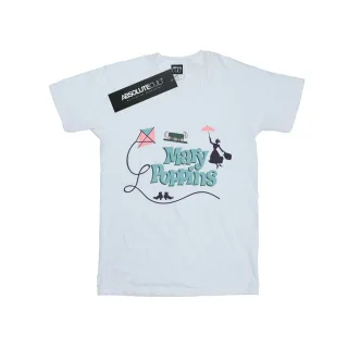 Disney - "Mary Poppins Logo" T-Shirt für Herren (Weiß)