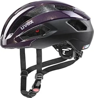 Uvex Rise CC Rennrad-Helm plum black matt 52-56 cm