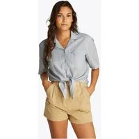Tommy Jeans T-Shirt TJW CRP LINEN SS SHIRT mit Brusttasche, Logostickerei