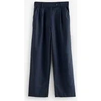 Next Leinenhose Leinenhose mit weitem Bein – Kurzgröße (1-tlg)