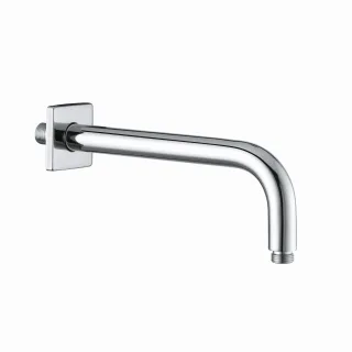 Kludi Wand-Brausearm 250 mm A-qa eckige Wandrosette chrom 6653305-00