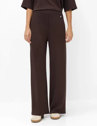 Brax Damen Palazzohose Style MAINE brunette, dunkelbraun, Gr. XL