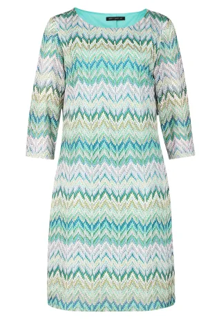 Betty Barclay - Etuikleid khaki/blau - Gr. - 40