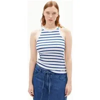 Armedangels Shirttop KANITAA STRIPES Ripp-Top aus Bio-Baumwoll Mix (Fitted) Rundhalsausschnitt