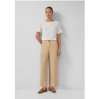 s.Oliver Culotte Hose Leinenmix-Culotte mit Elastikeinsatz