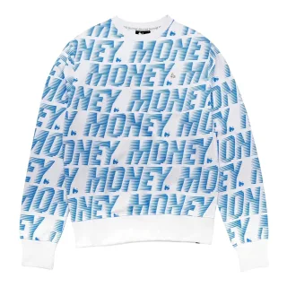 Money - "Zoom" Sweatshirt für Herren/Damen Unisex, Rundhalsausschnitt, Baumwolle (Blau)