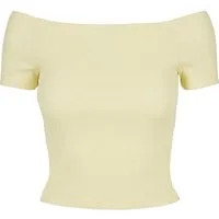 URBAN CLASSICS T-Shirt Urban Classics Damen Ladies Off Shoulder Rib Tee (1-tlg)