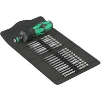 Wera Bit-Schraubendreher, (18 St), Griff Kraftform Turbo Satz