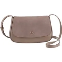 Calvin Klein Umhängetasche CK BRUSHED FLAP CAMERA BAG, Damen-Handtasche, Schultertasche in klassischer Optik
