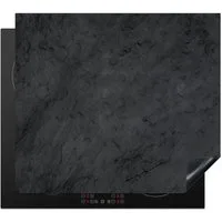 MuchoWow Herd-Abdeckplatte Grau - Zement - Beton - Industriell - Druck, Vinyl, (1 tlg), Küche Herdabdeckplatte Ceranfeld Vinyl Einteilig, 59x52 cm