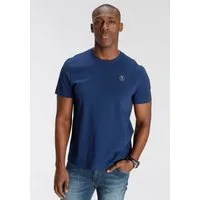 DELMAO Rundhalsshirt Kurzarm, Regular Fit, basic, aus 100% Baumwolle