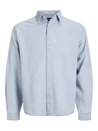JACK&JONES - JORNORREBRO DENIM SHIRT LS SN Light Blue Denim - Gr. - S